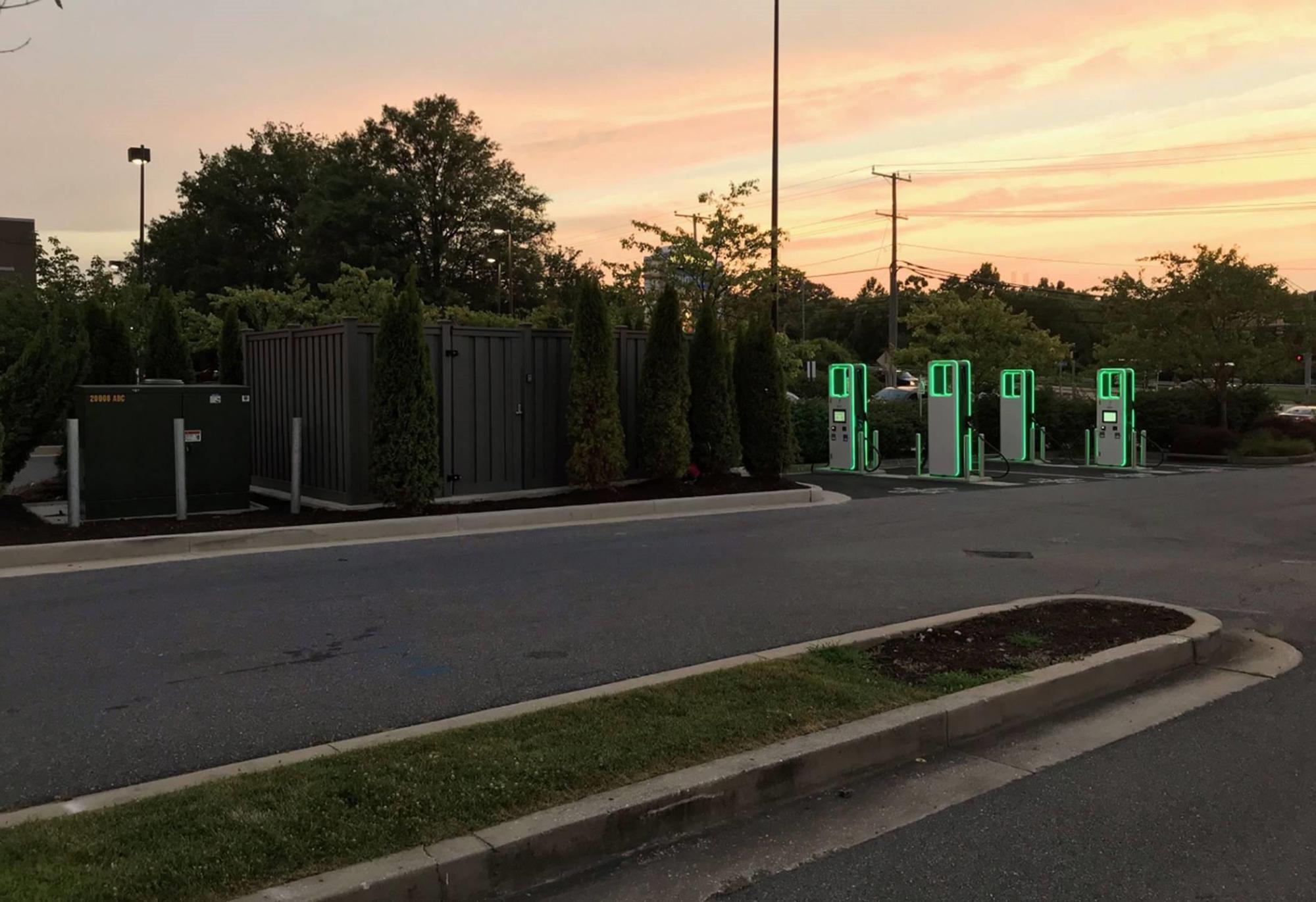 Golden Ring Shopping Center Walmart Rosedale, MD EV Station
