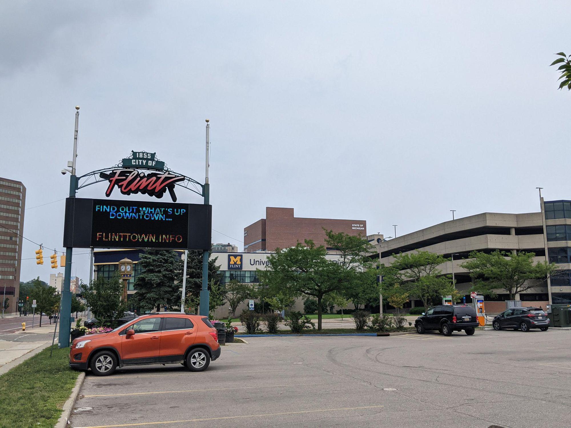 Downtown Flat Lot Flint, MI EV Station