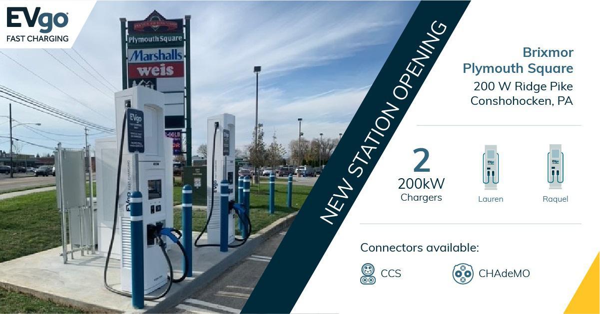 Brixmor Plymouth Square Plymouth Meeting, PA EV Station