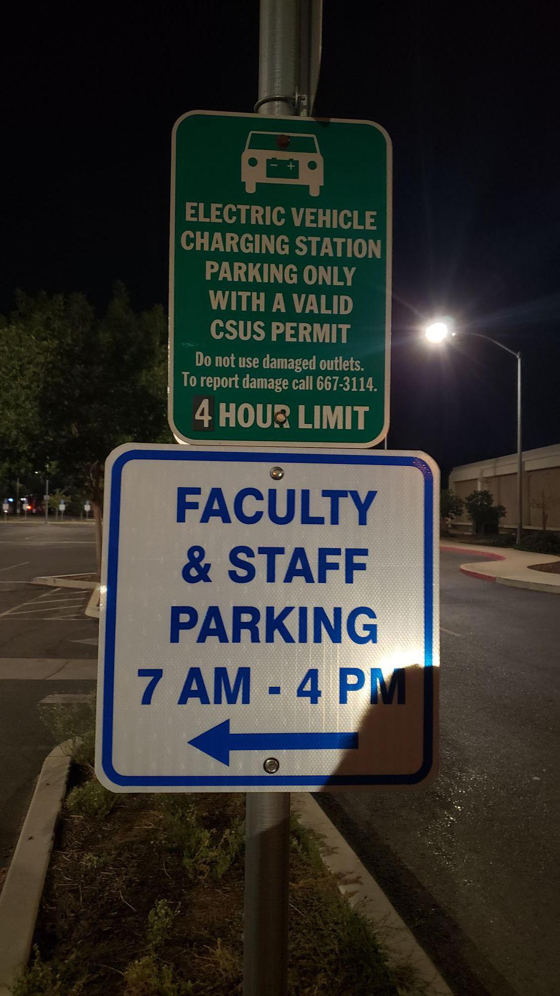 Stanislaus State Parking Lot 2 Turlock, CA EV Station