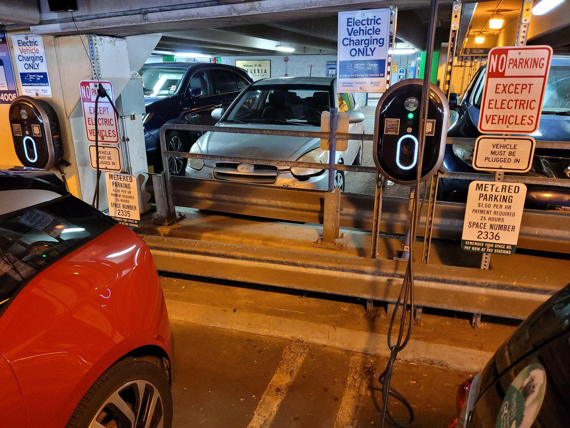 Galleria Mall Parking Garage White Plains, NY EV Station