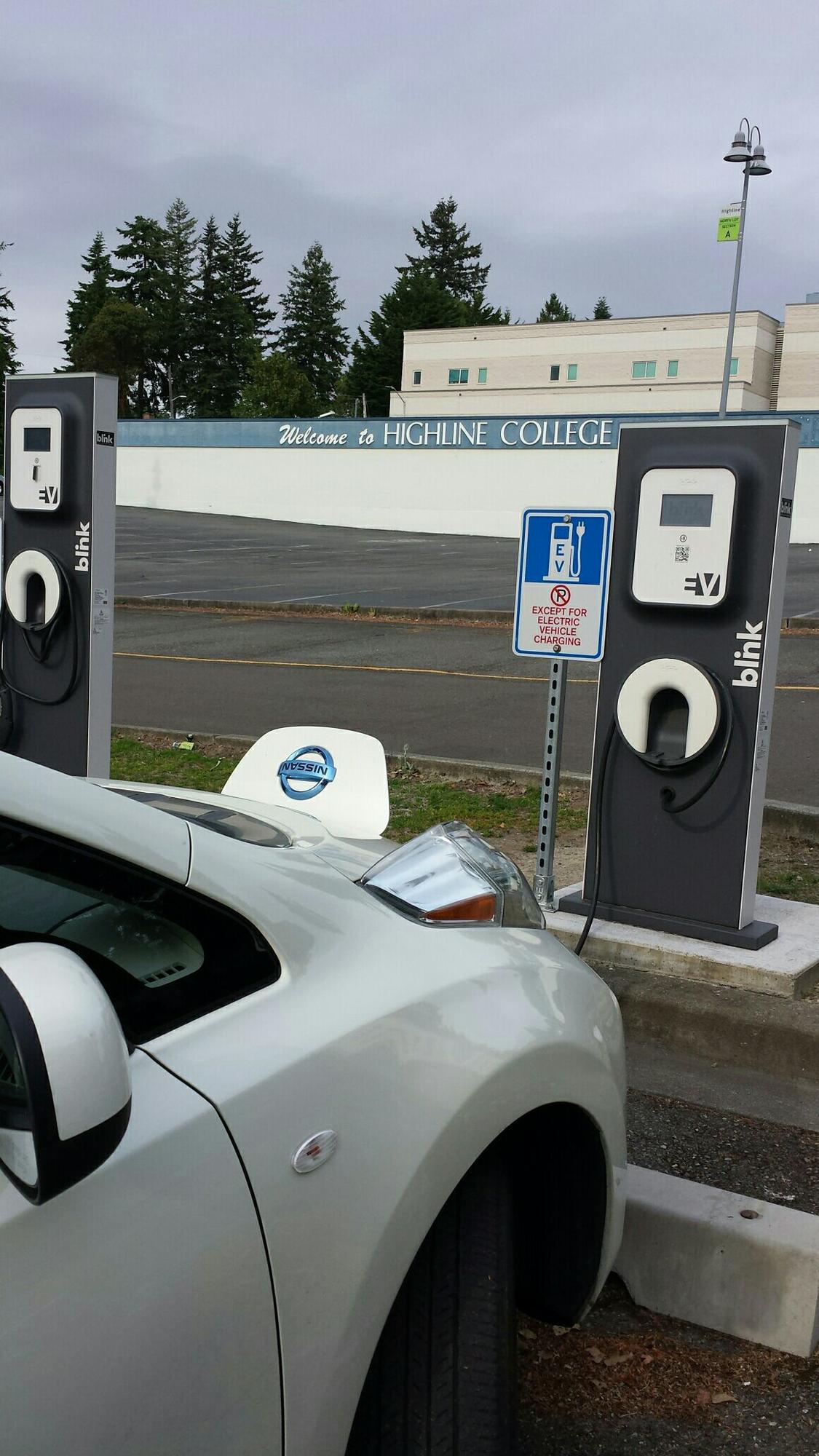 Highline Community College Des Moines WA EV Station