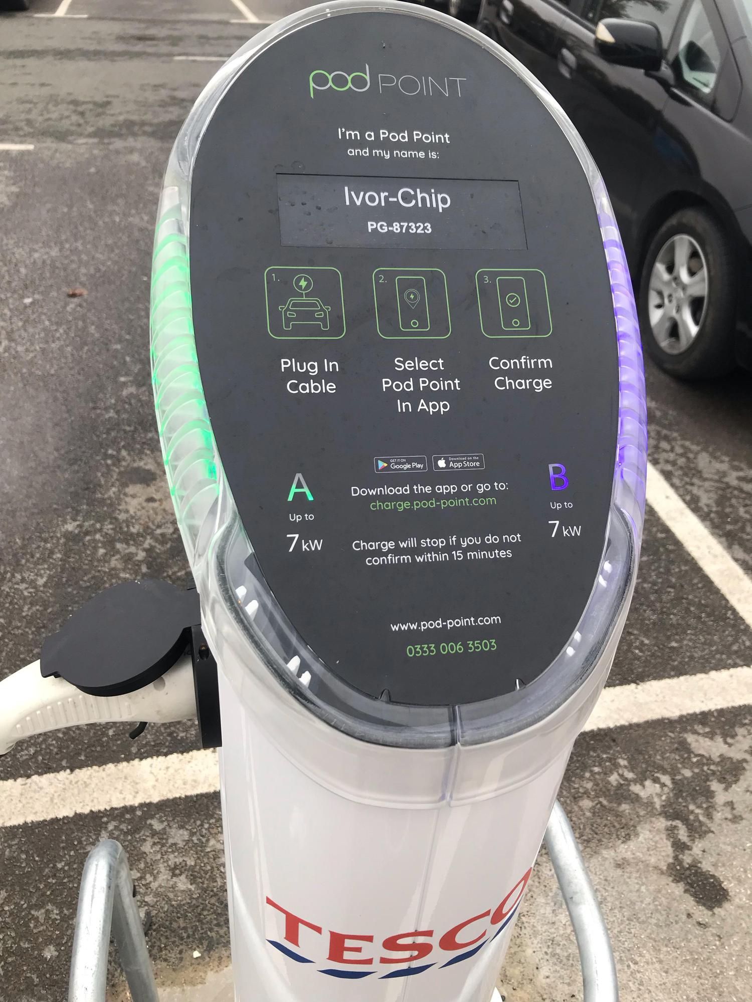 Tesco Superstore Diss Victoria Rd Diss, IP22 4JN, United Kingdom EV