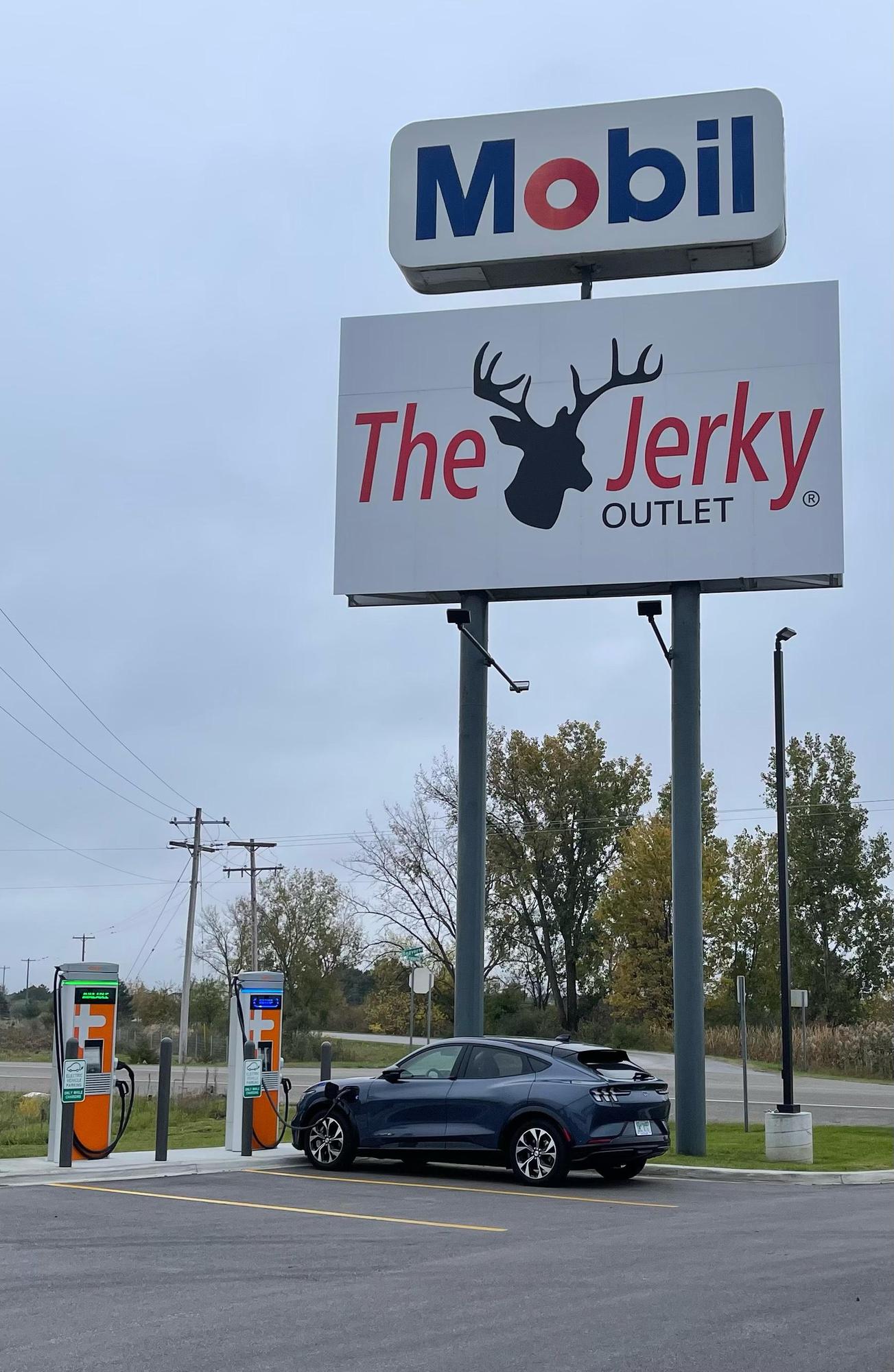 The Jerky Outlet Kawkawlin, MI EV Station
