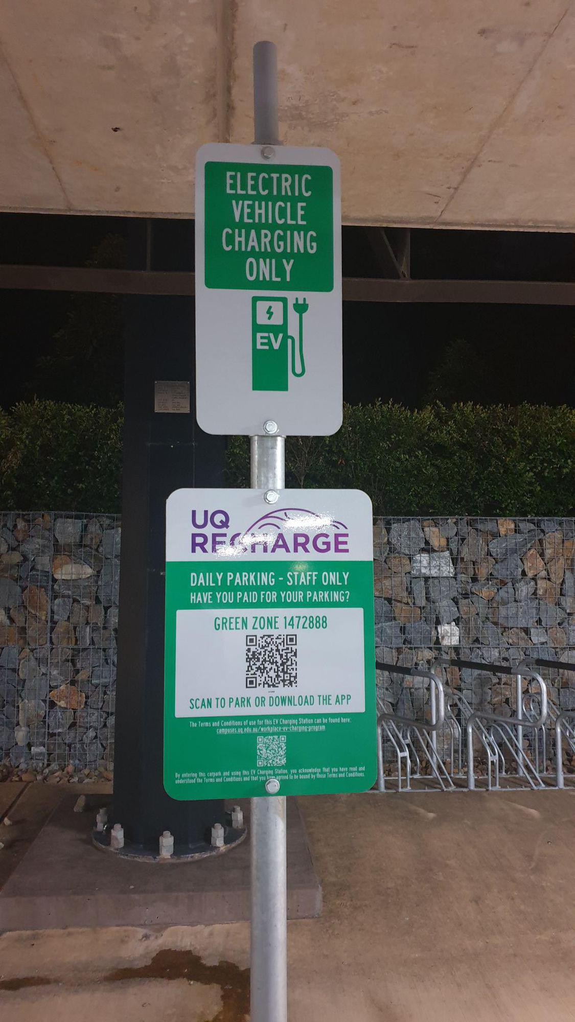 The University of Queensland UQ Sport St Lucia, QLD EV Station