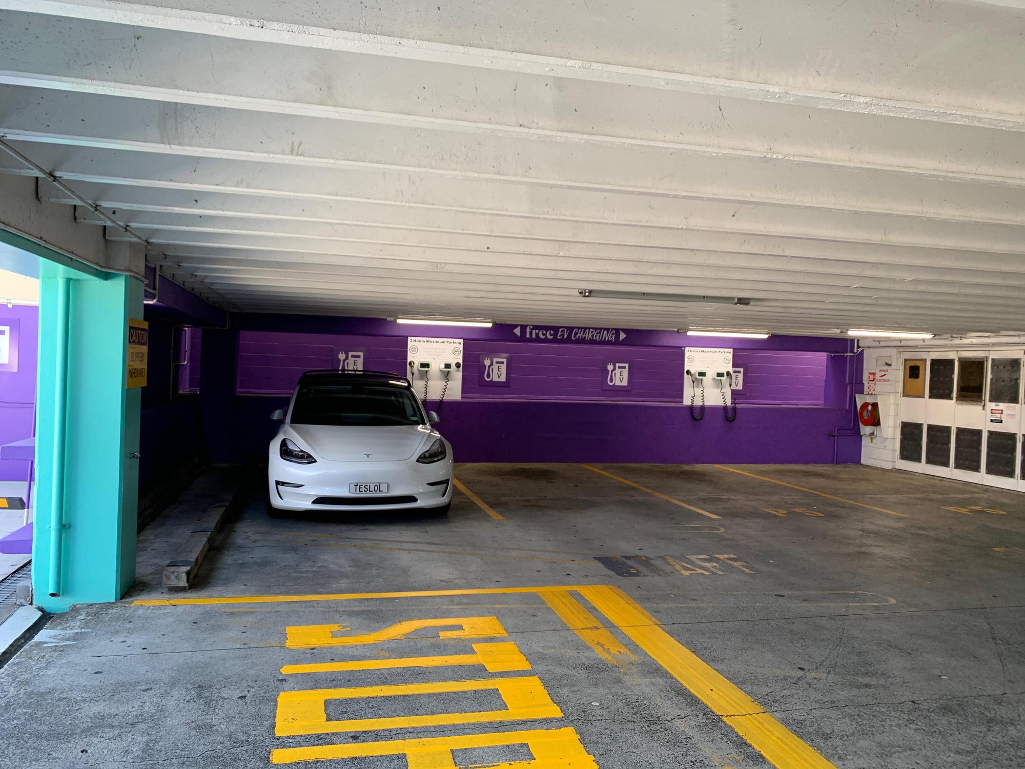 Centre Place Car Park Hamilton Waikato EV Station