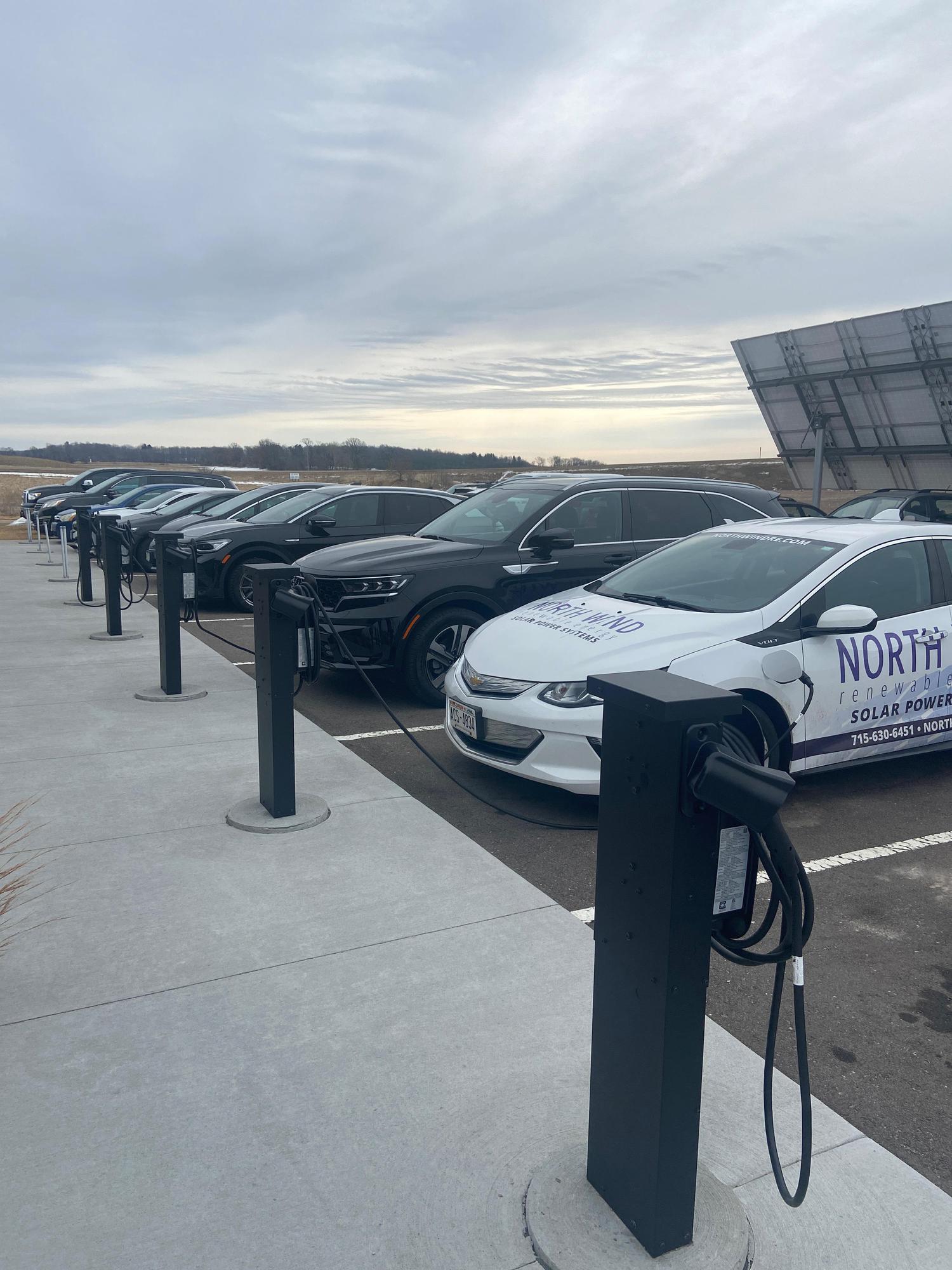 Northwind Solar Amherst, WI EV Station
