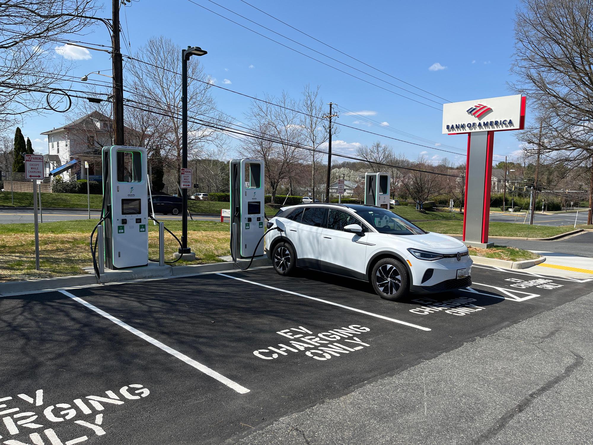 Bank of America Potomac, MD EV Station