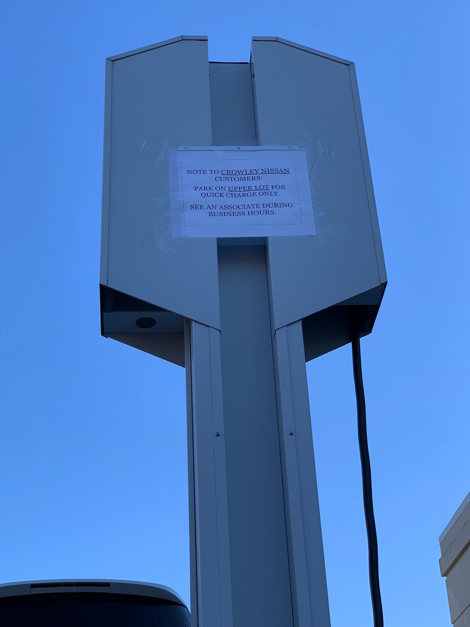 Crowley Nissan (1) Bristol, CT EV Station