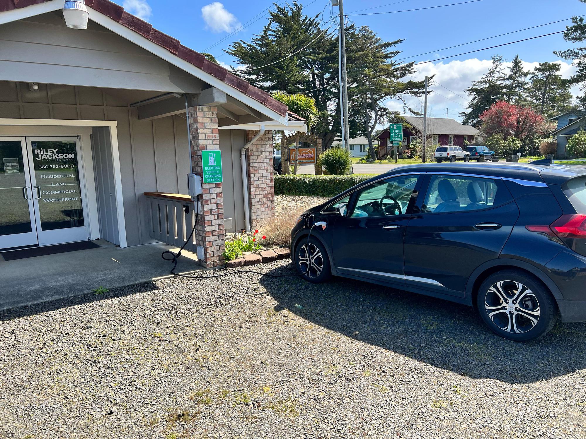 Riley Jackson Real Estate Office Westport, WA EV Station
