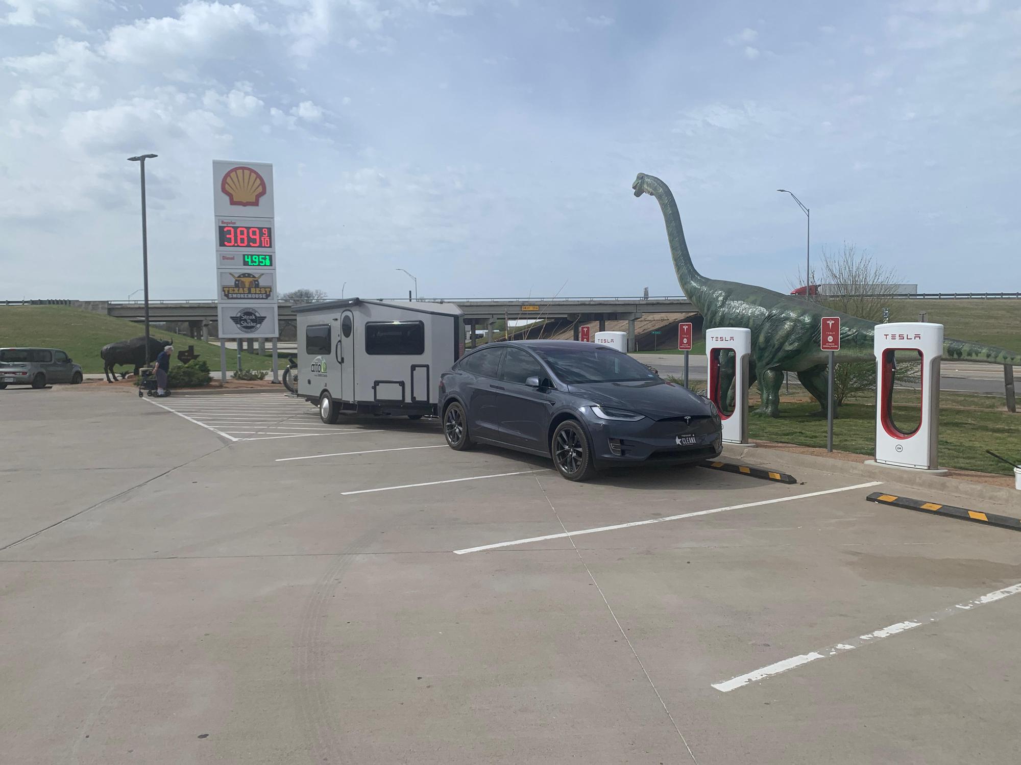 Texas Best Smokehouse Travel Center Henrietta, TX EV Station