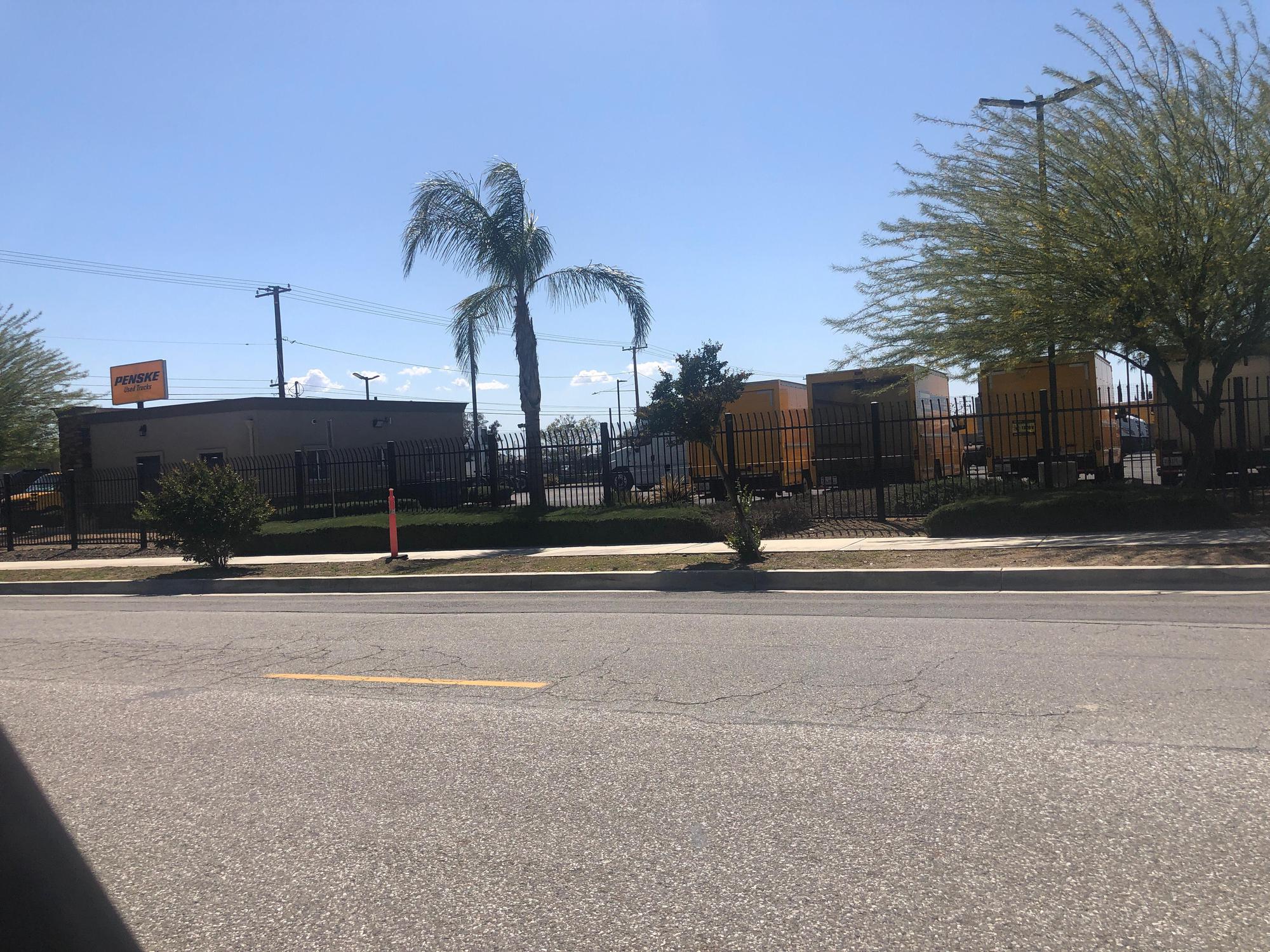 Gated Penske Truck Rental Fontana, CA EV Station