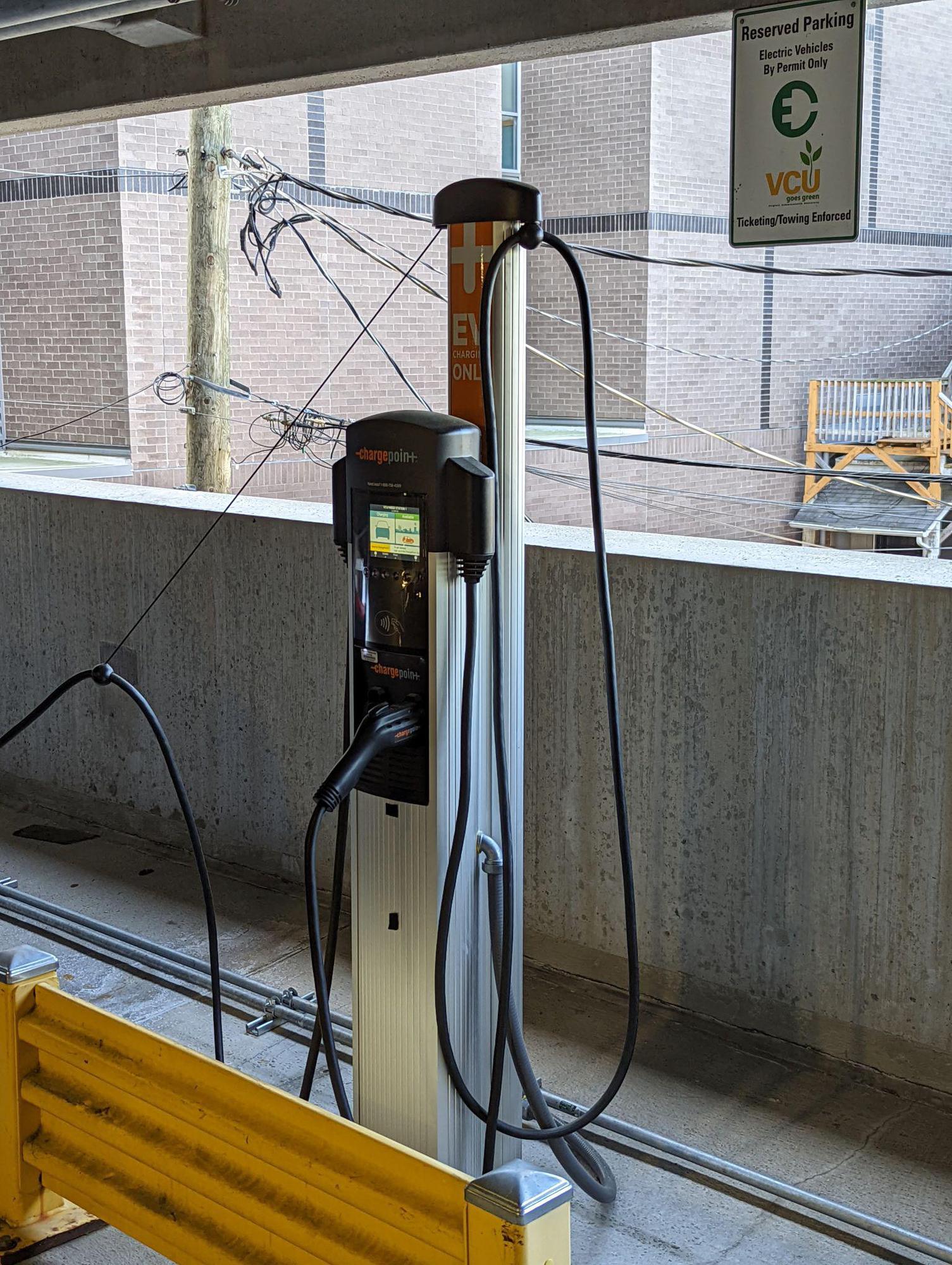 VCU West Broad Street Parking Deck Richmond, VA EV Station