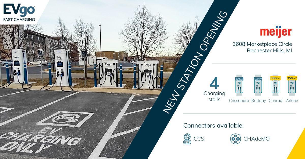 Meijer Rochester Hills Rochester Hills, MI EV Station