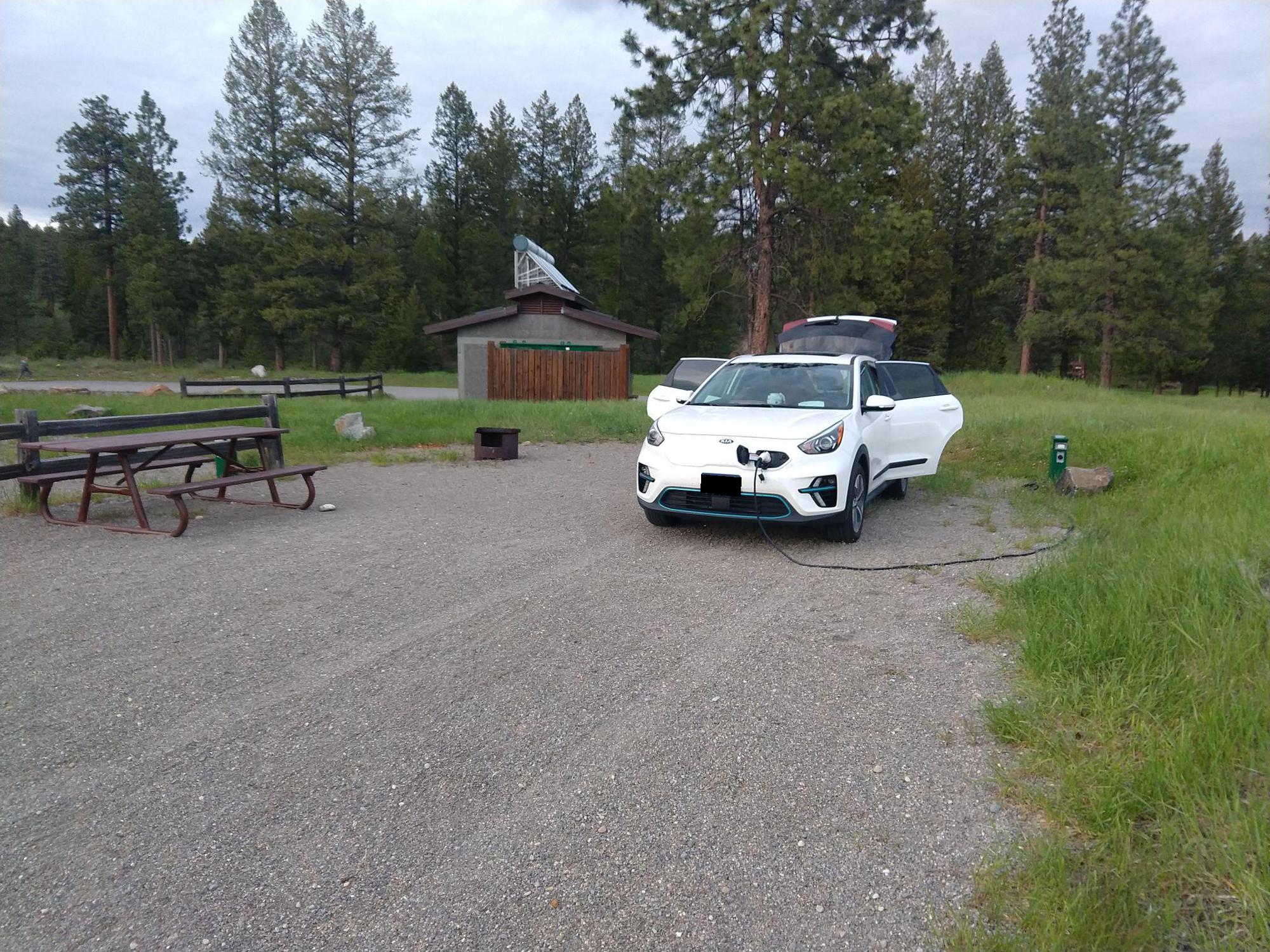 Ponderosa Campground Baynes Lake, BC EV Station