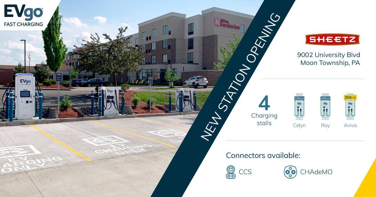 Sheetz Moon Township Coraopolis, PA EV Station