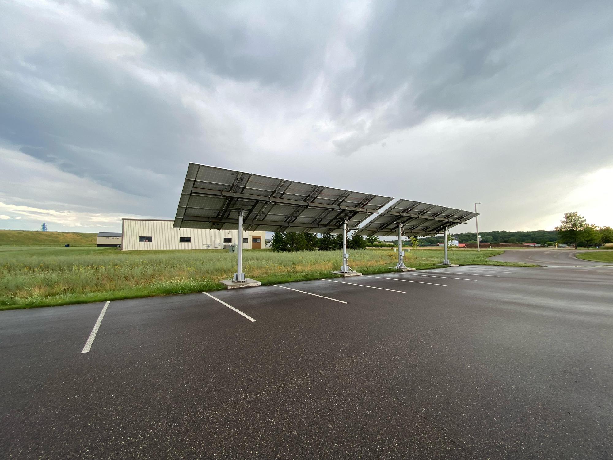Northwind Solar Amherst, WI EV Station