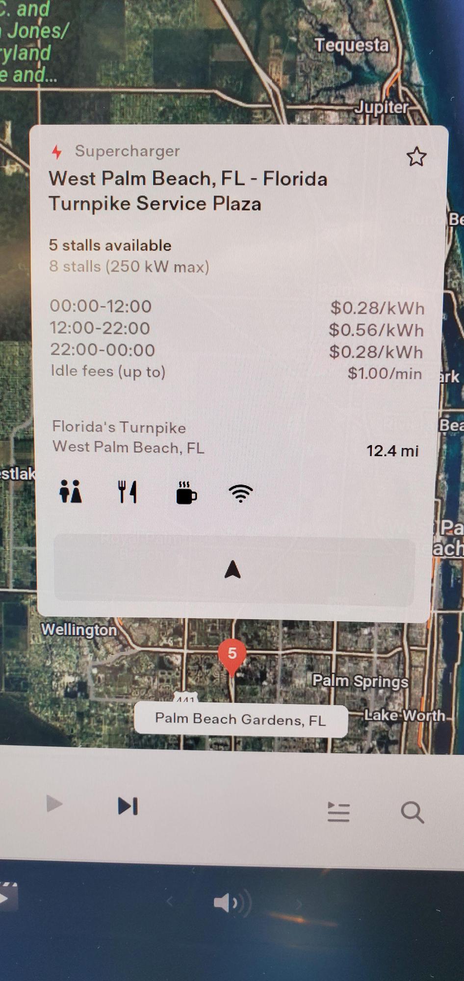 West Palm Beach Service Plaza (2) 94 Florida's Turnpike, West Palm