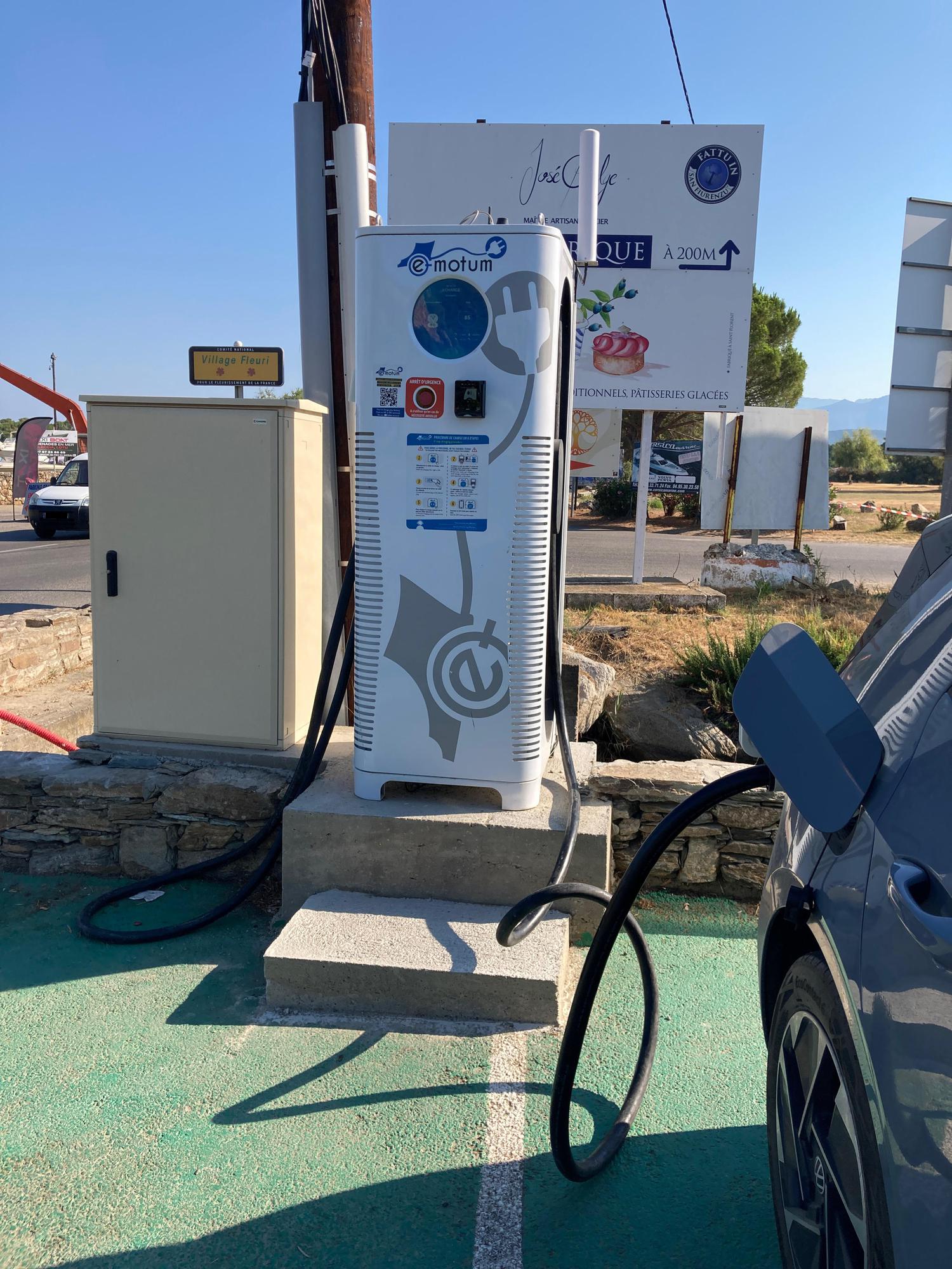 Vito Gas station SaintFlorent, Corsica EV Station