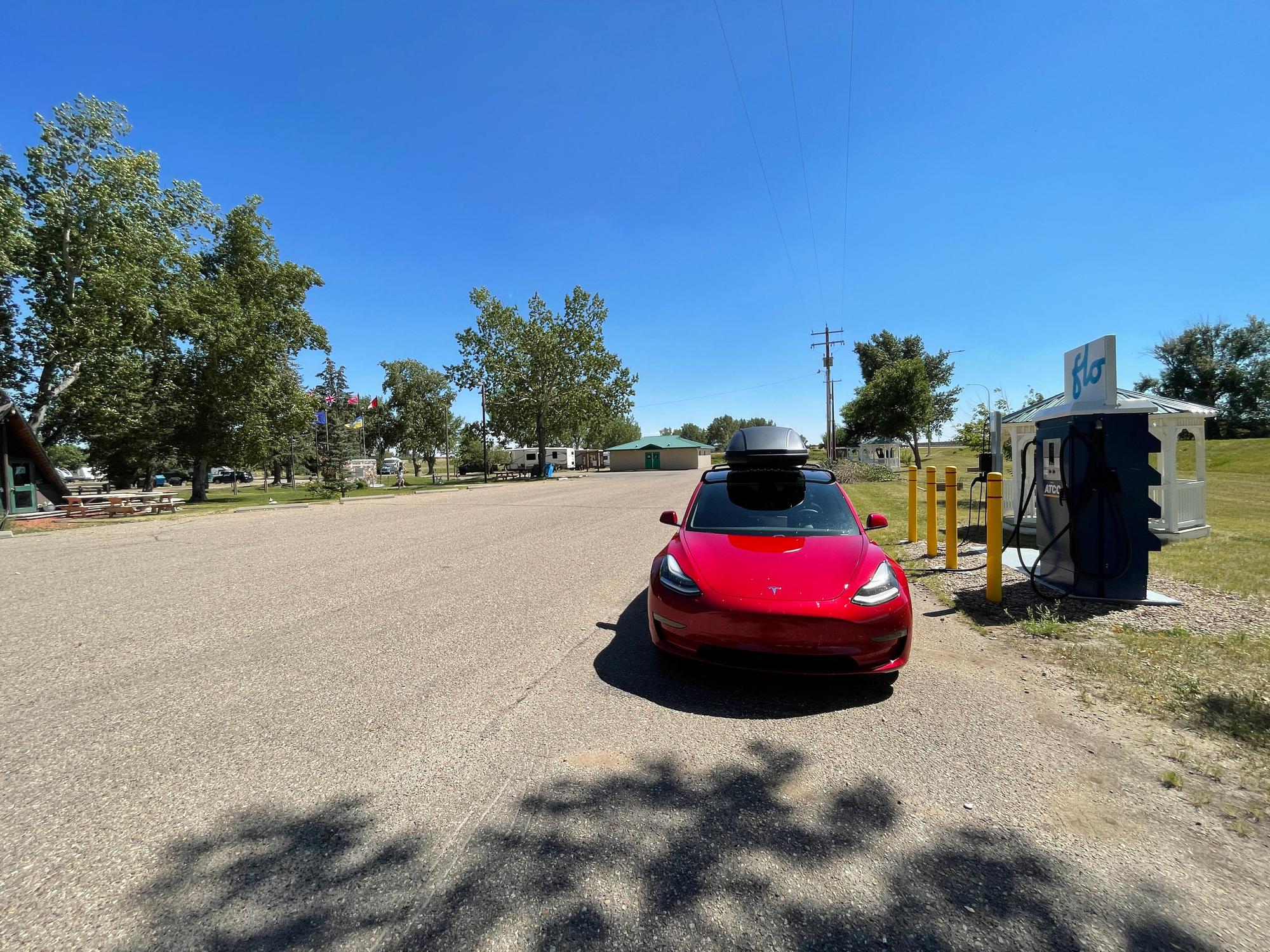 Milk River Rest Area & Campground Milk River, AB EV Station