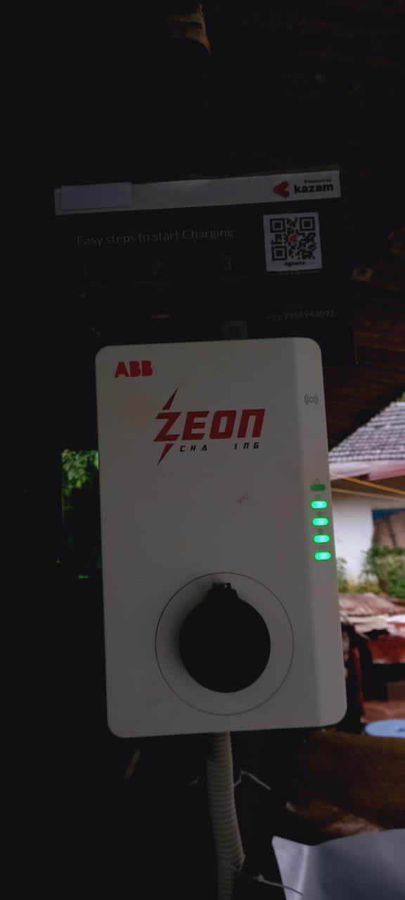 Closed 22kW Type 2 AC Fast charger Kazam Ev Charging PlugShare
