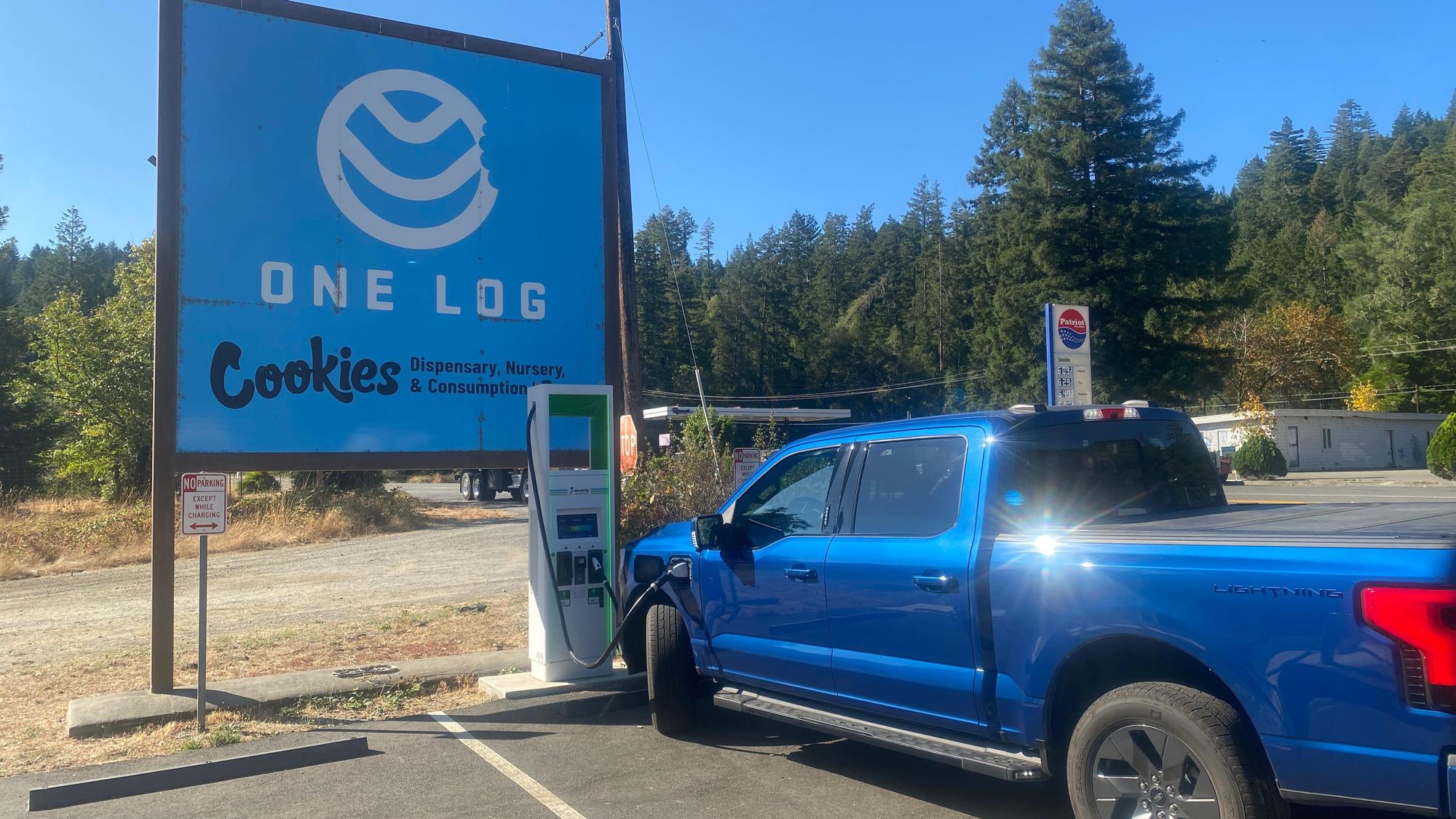 One Log House Garberville, CA EV Station